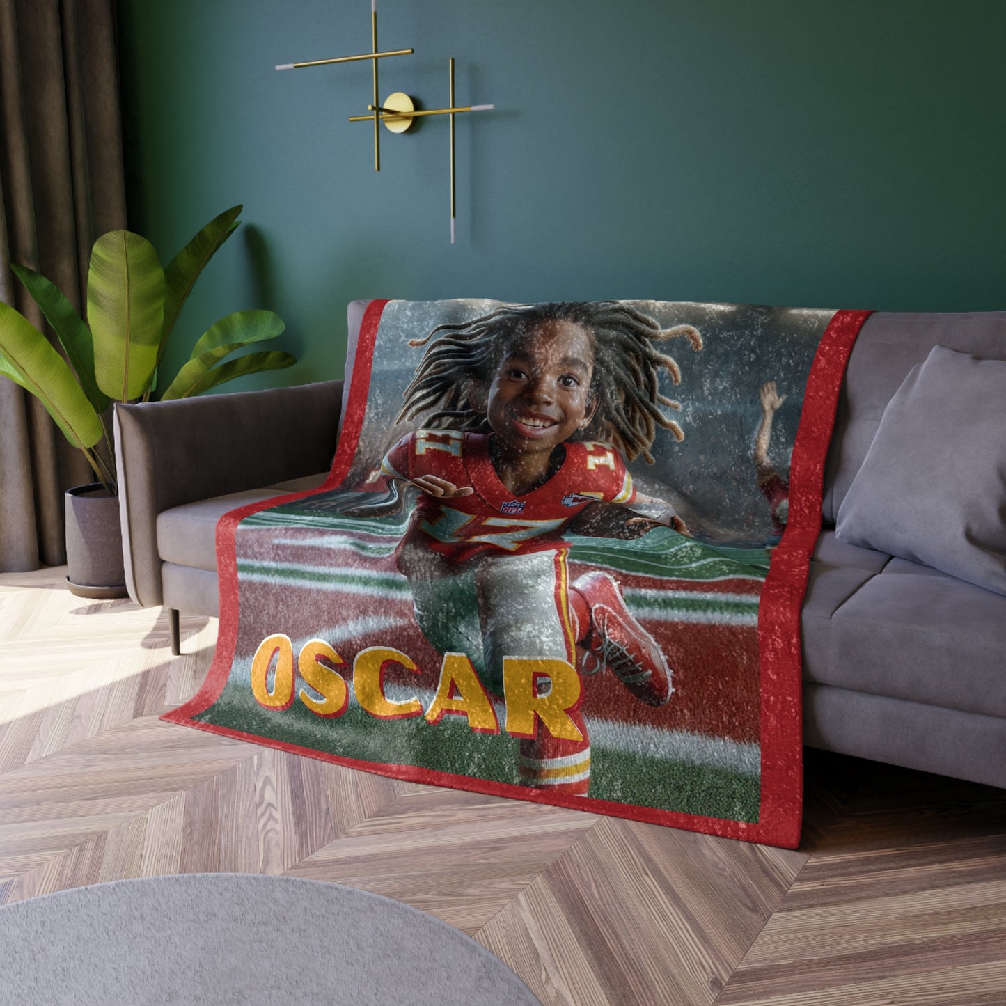 Oscar KCC Crushed Velvet Blanket