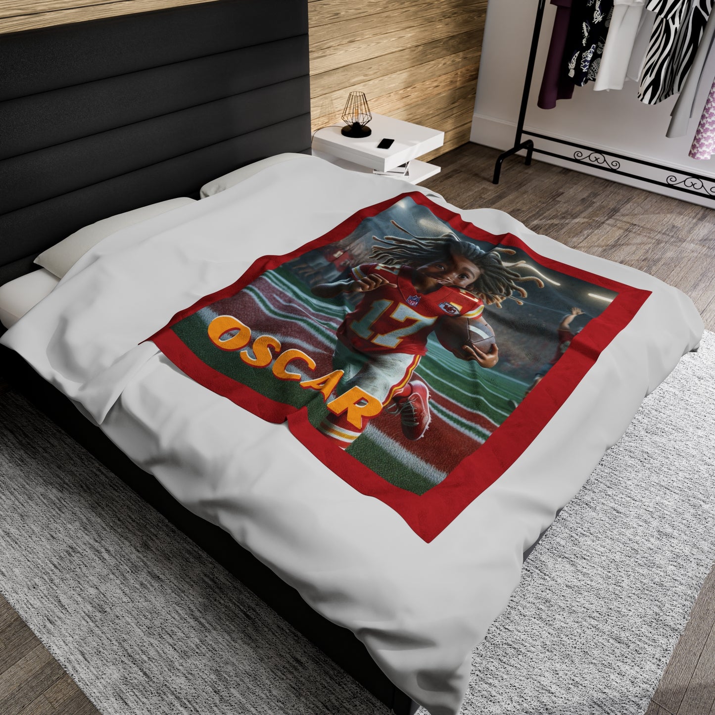 Oscar Velveteen Plush Blanket