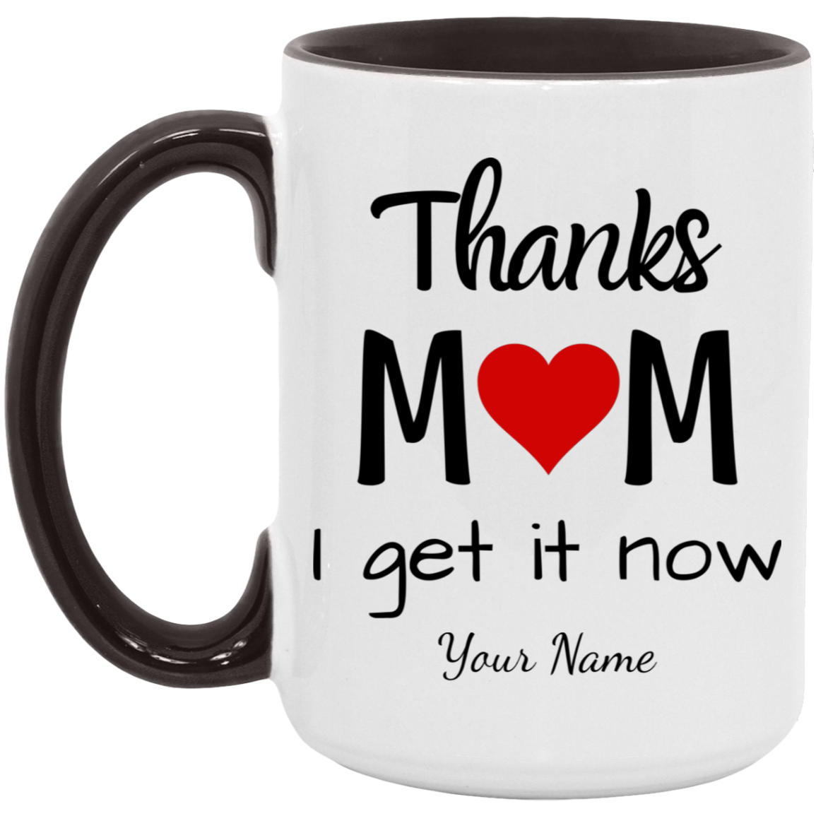 Personalized Mom Mug, Gift for Mom, Thanks Mom, Mom Gift, Mother's Day, Birthday, Christmas