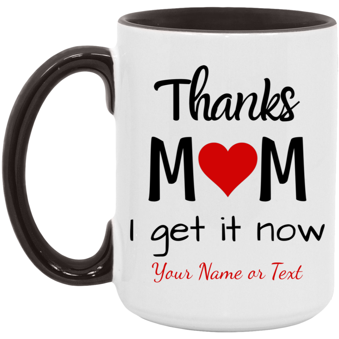 Personalized Mom Mug, Gift for Mom, Thanks Mom, Mom Gift, Mother's Day, Birthday, Christmas