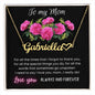 To My Mom Name Necklace with Heart - Best Gift for Mother's Day, Birthday, Christmas