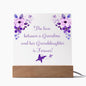 Grandma and Granddaughter Gift - Acrylic Plaque - Perfect Gift for Mother's Day, Birthday, Christmas, Graduation