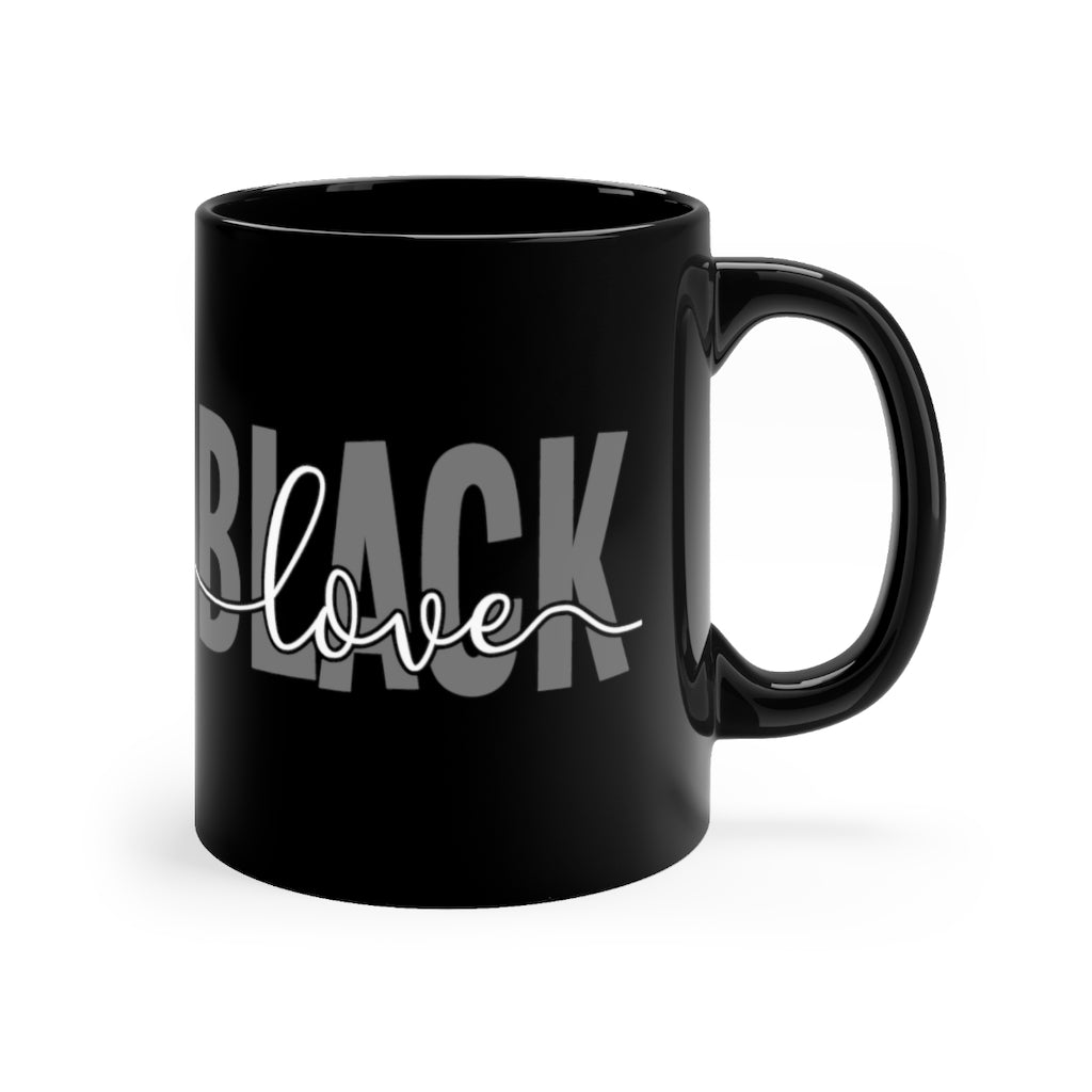 Black Love - Black mug 11oz