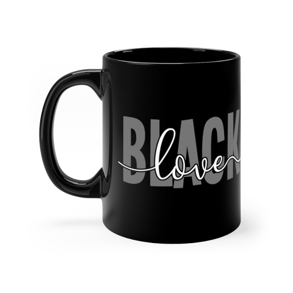 Black Love - Black mug 11oz