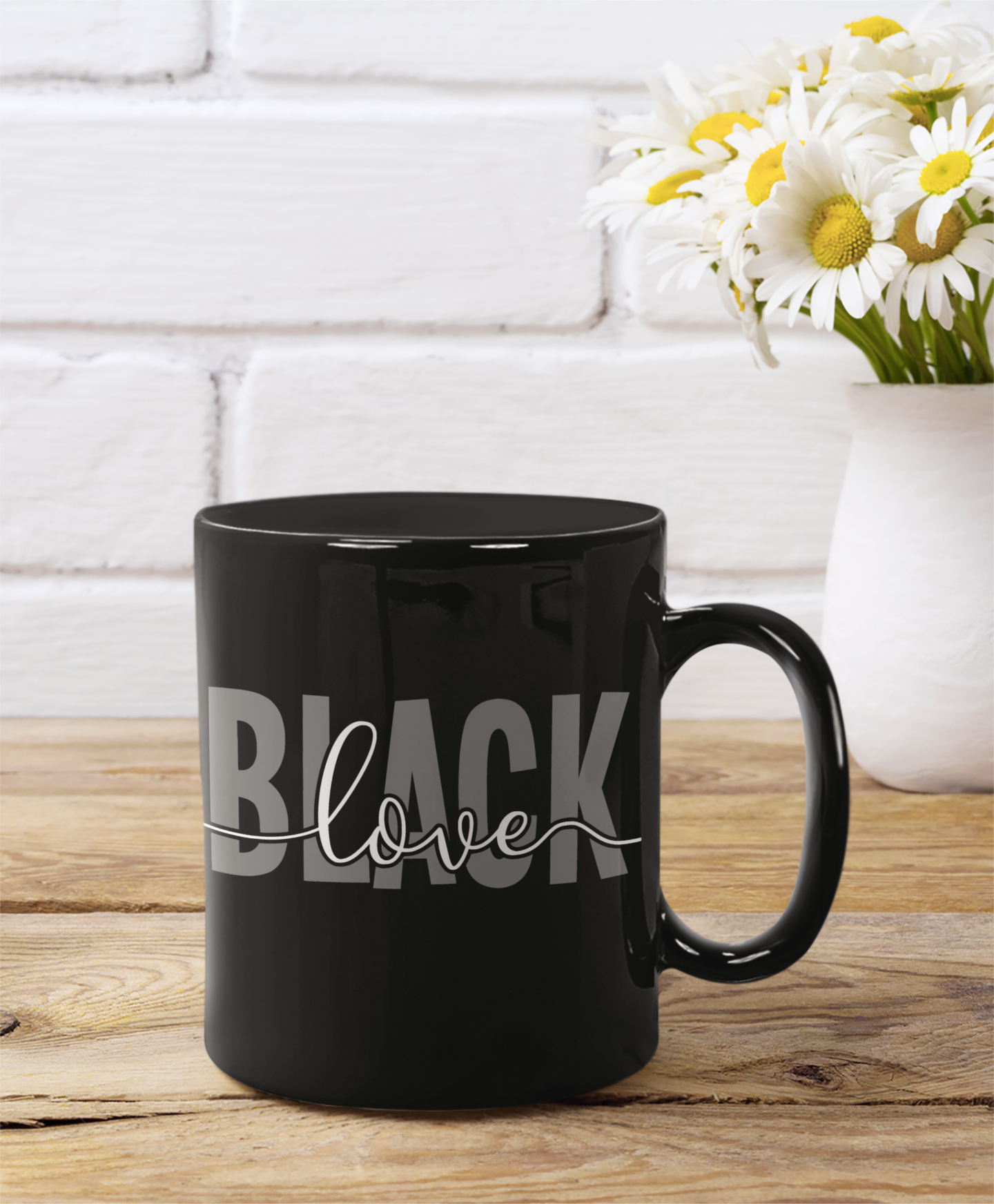 Black Love - Black mug 11oz