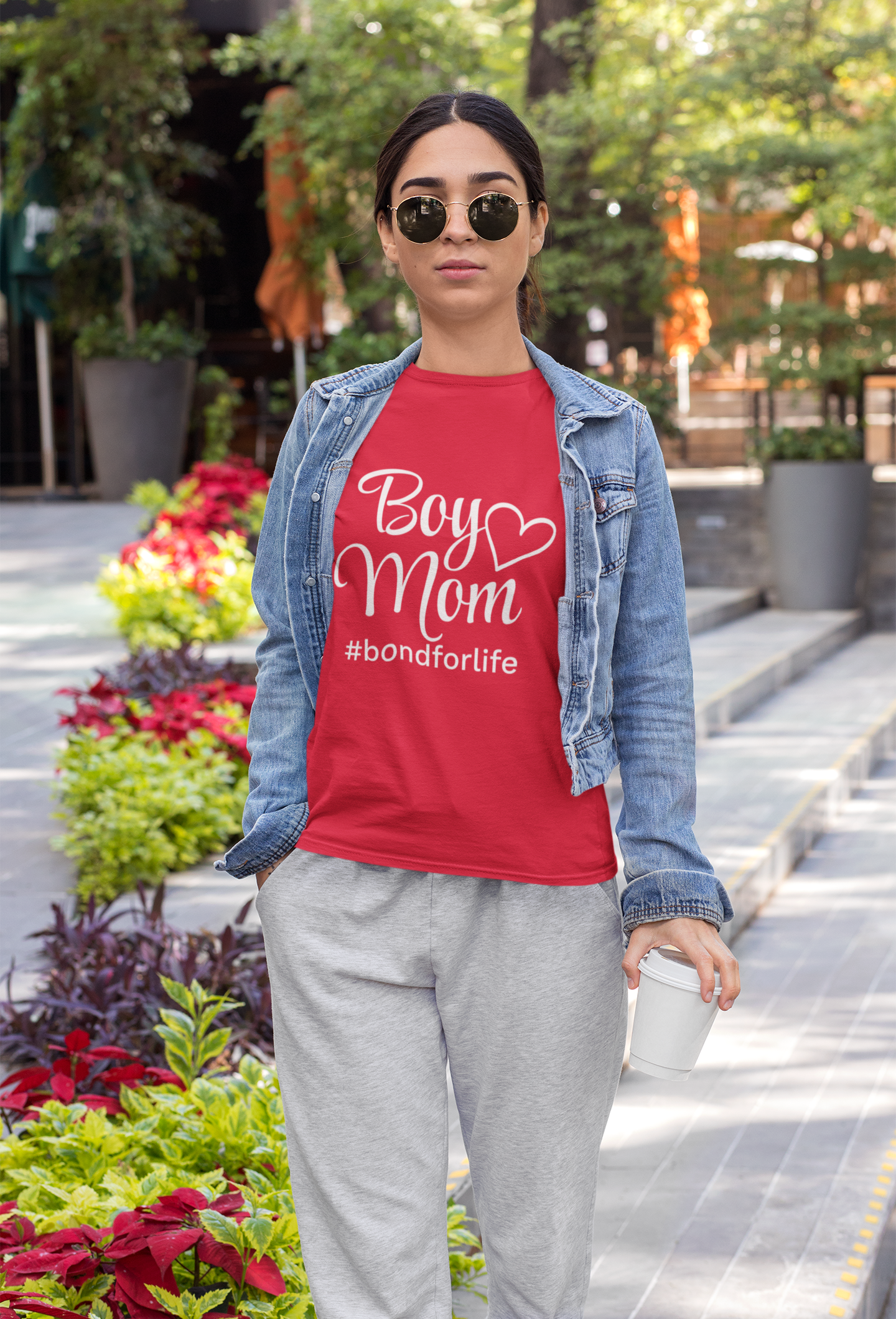 Boy Mom #bondforlife Premium Soft T-shirt