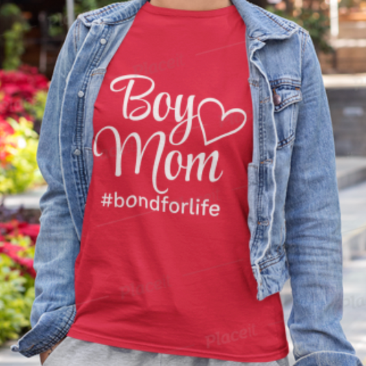 Boy Mom #bondforlife Premium Soft T-shirt