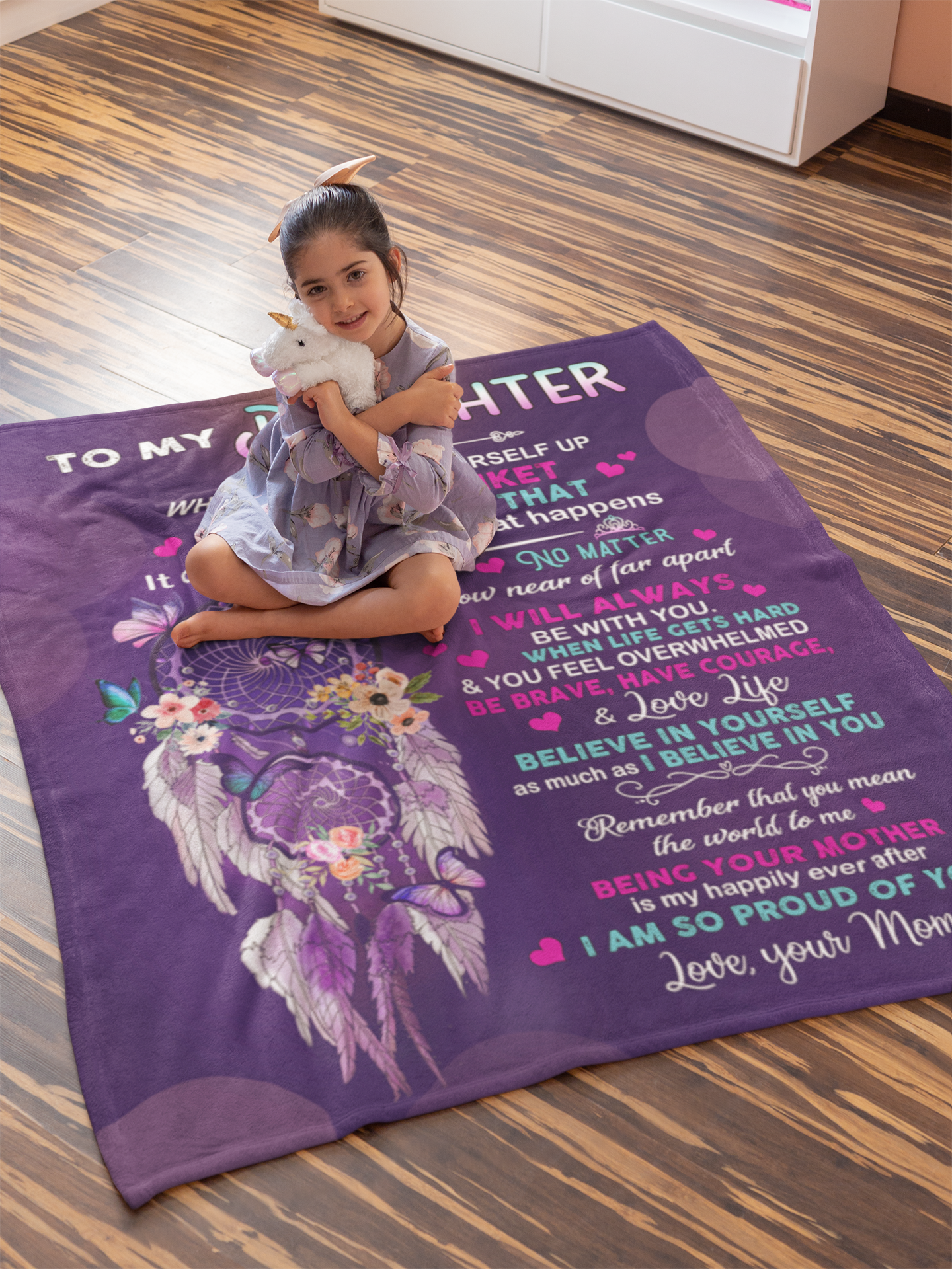 Daughter When You Wrap yourself Blanket