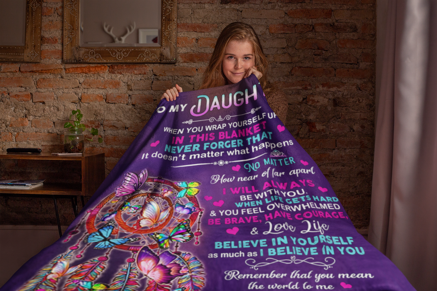 Daughter Wrap Yourself Up Soft Premium Blanket - Perfect Gift