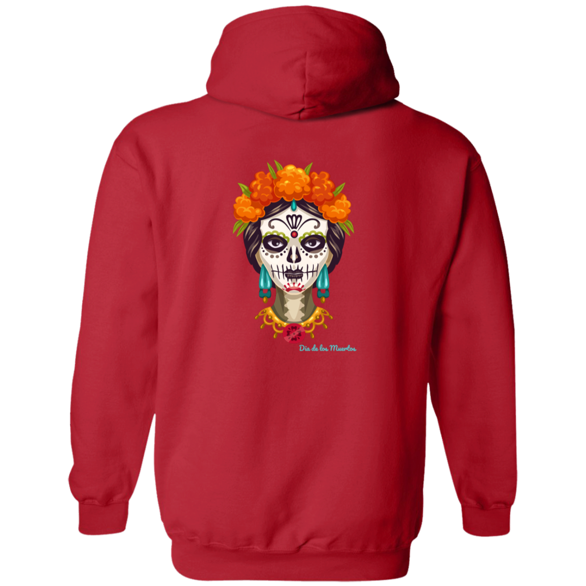 Dia De Los Muertos (Day of The Dead) Halloween Zip Up Hoodie