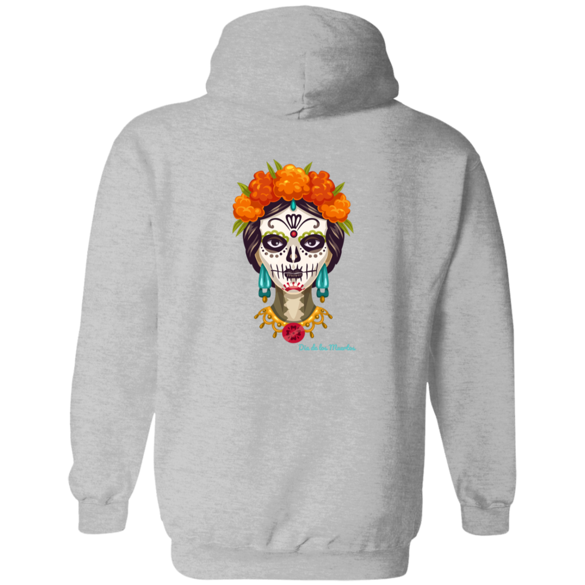 Dia De Los Muertos (Day of The Dead) Halloween Zip Up Hoodie