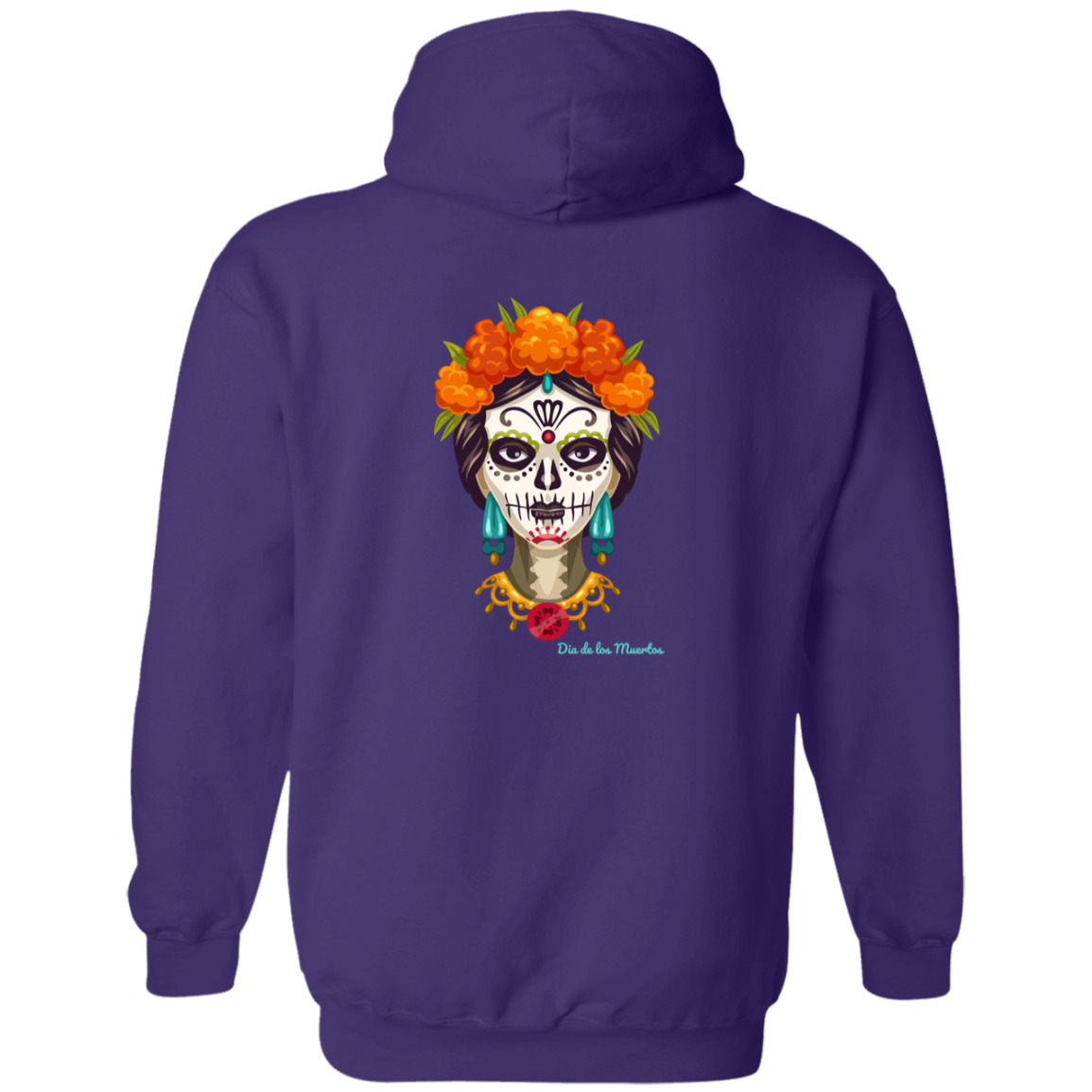 Dia De Los Muertos (Day of The Dead) Halloween Zip Up Hoodie