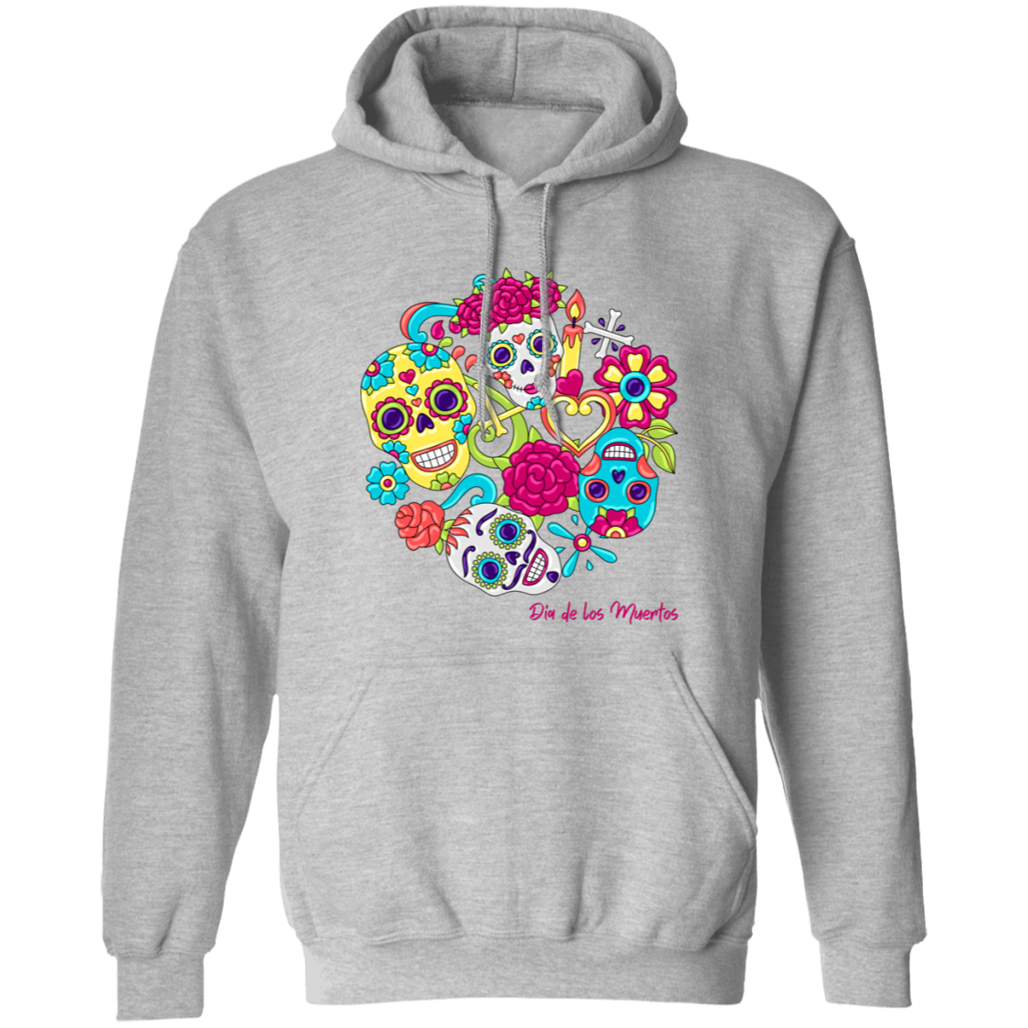 Faces Dia De Los Muertos (Day of The Dead) Halloween Hoodie