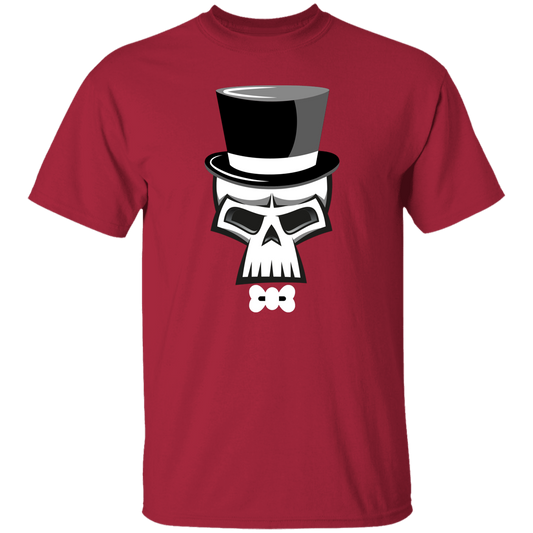 Skull Top Hat Halloween T-Shirt