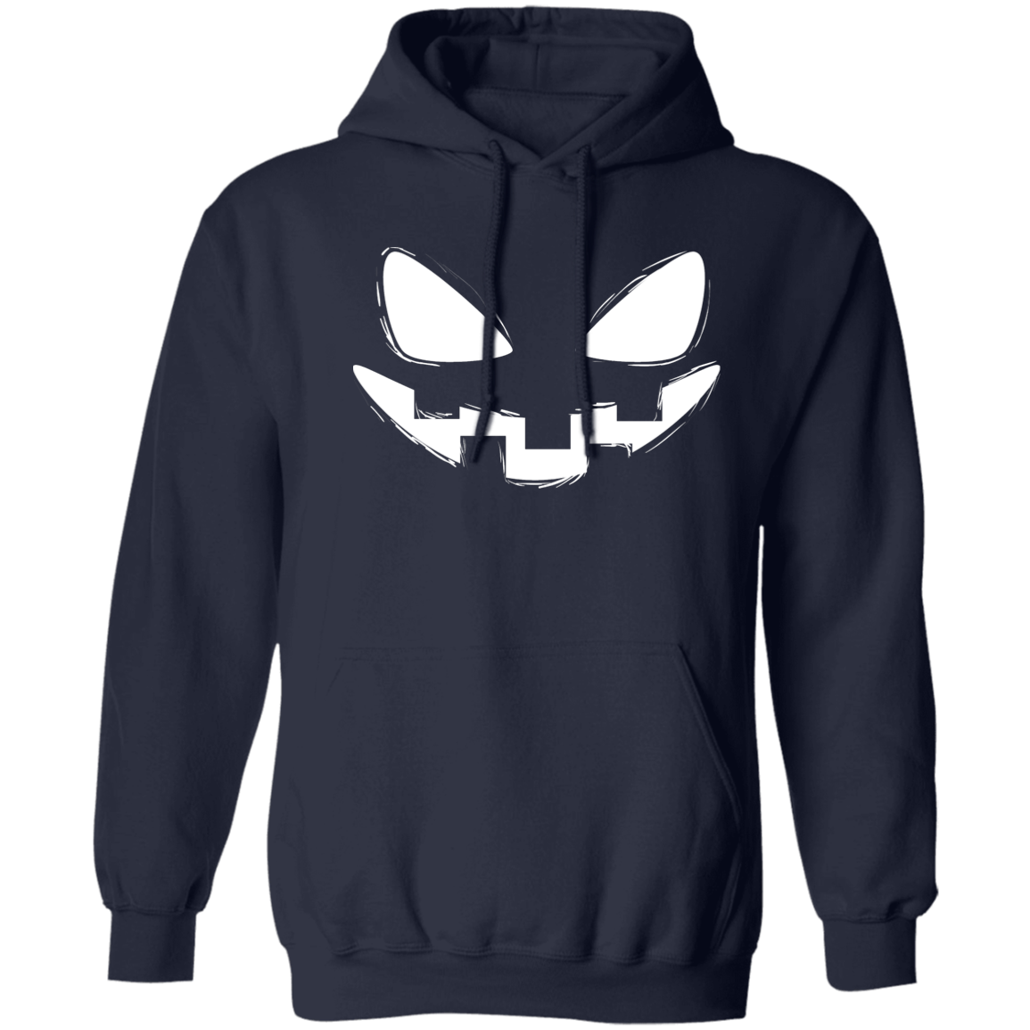 Pumpkin Face Halloween Pullover Hoodie
