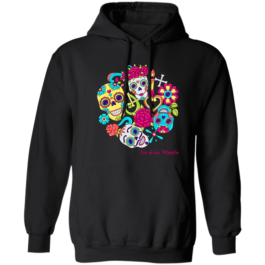 Faces Dia De Los Muertos (Day of The Dead) Halloween Hoodie
