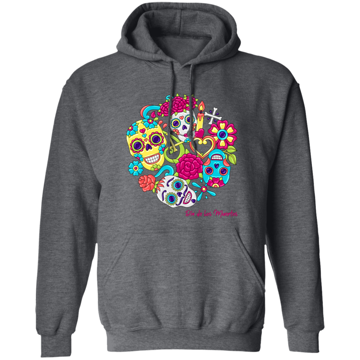 Faces Dia De Los Muertos (Day of The Dead) Halloween Hoodie