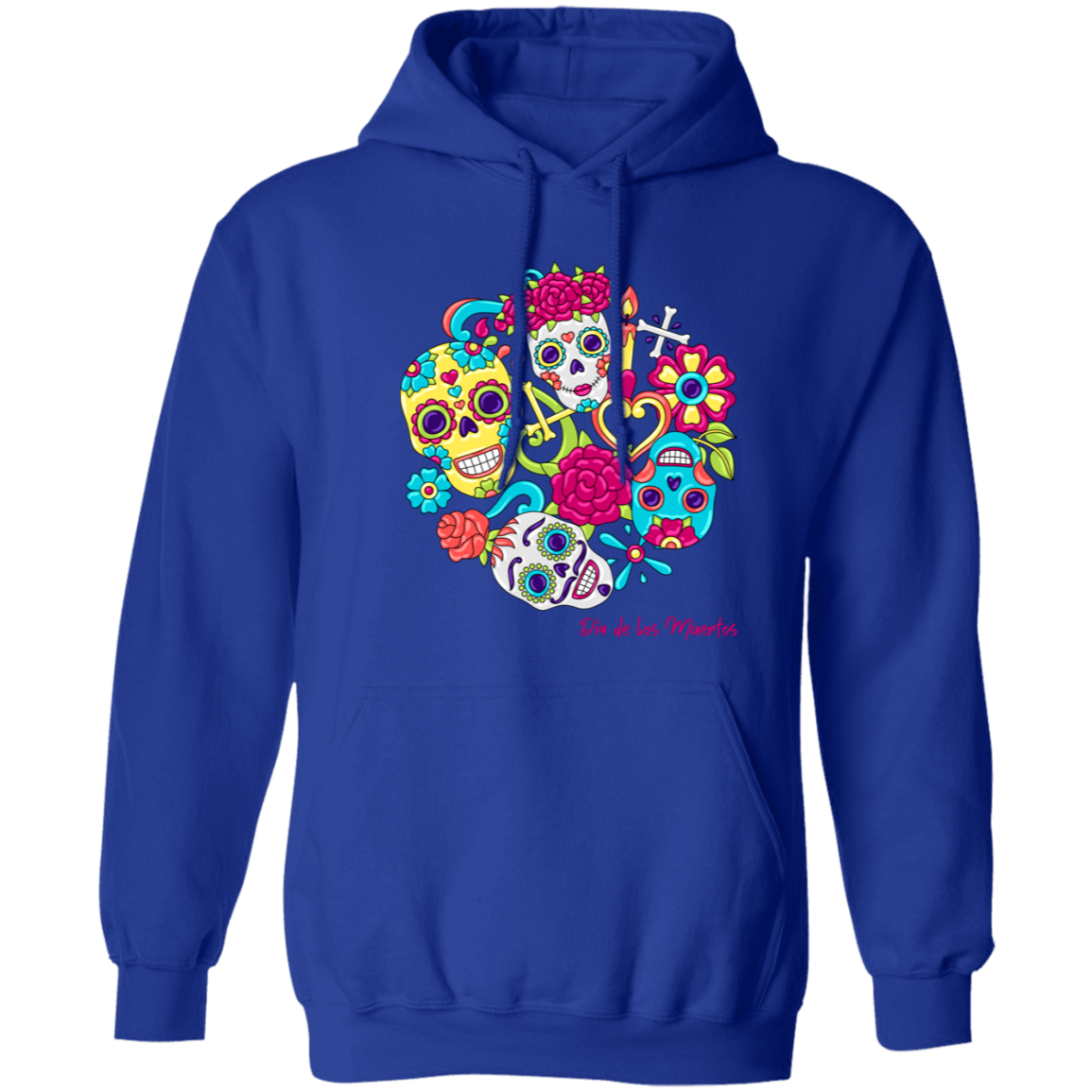 Faces Dia De Los Muertos (Day of The Dead) Halloween Hoodie