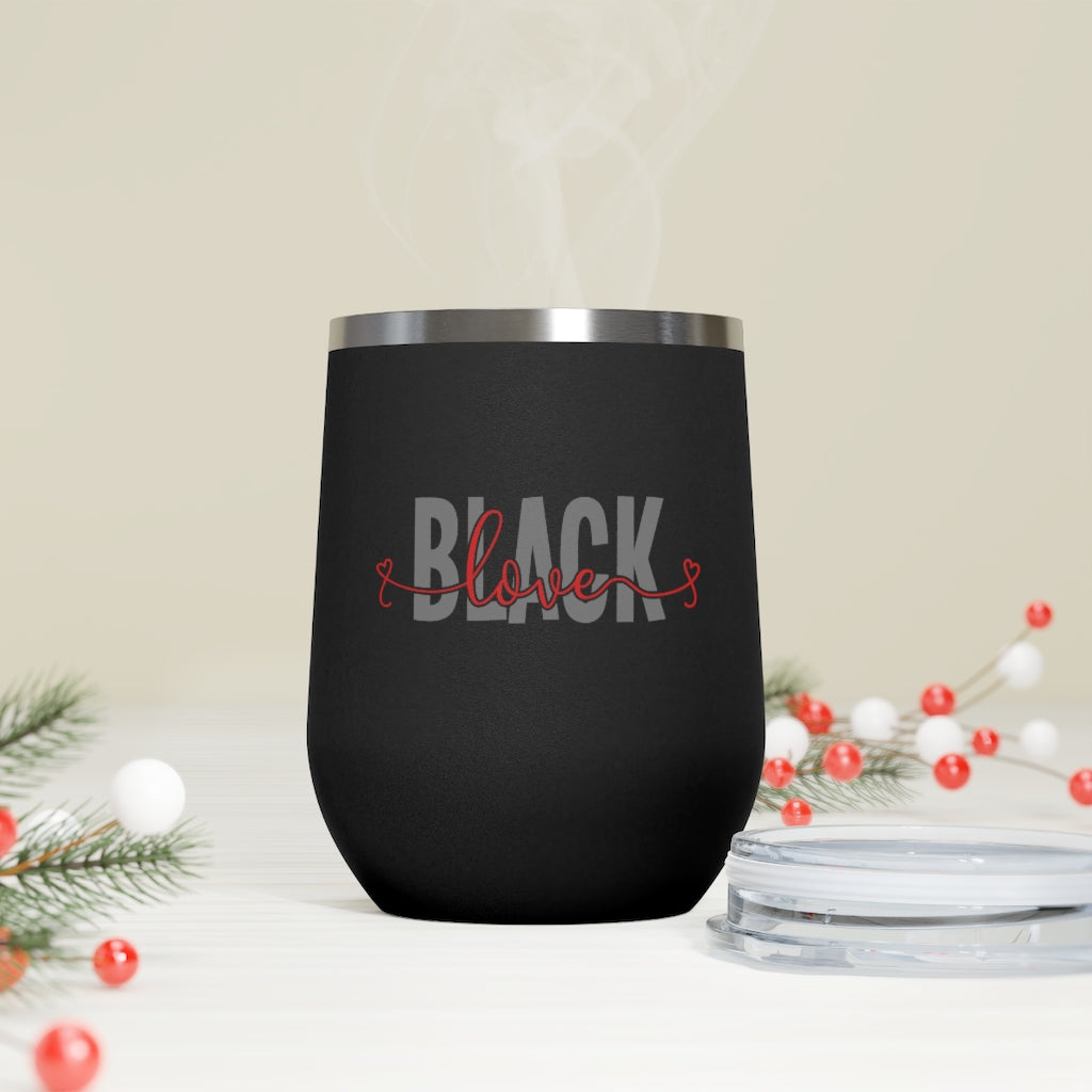 Black Love - 12oz Insulated Wine Tumbler