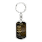 My Son Lion Key Chain Braver Stronger Loved