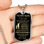 To My Son | Dog Tag | Love Dad