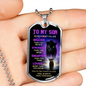Black Panther Braver Stronger | Dog Tag | Gift For Son