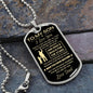 To My Son | Dog Tag | Love Dad