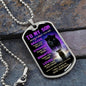 Black Panther Braver Stronger | Dog Tag | Gift For Son