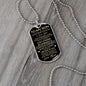To My Son | Dog Tag | From Mom