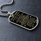 To My Son | Dog Tag | From Mom