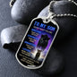 Black Panther Blue Braver Stronger | Dog Tag | Gift For Son