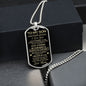 To My Son | Dog Tag | From Mom