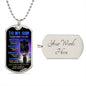 Black Panther Blue Braver Stronger | Dog Tag | Gift For Son