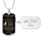 To My Son | Dog Tag | Love Dad