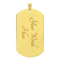 Black Panther Blue Braver Stronger | Dog Tag | Gift For Son