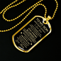 To My Son | Dog Tag | From Mom
