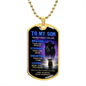 Black Panther Blue Braver Stronger | Dog Tag | Gift For Son