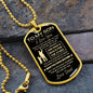 To My Son | Dog Tag | Love Dad