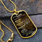 To My Son Lion Dog Tag | Braver Stronger Loved | Gift For Son