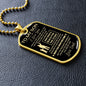 To My Son | Dog Tag | Love Dad
