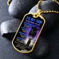 Black Panther Blue Braver Stronger | Dog Tag | Gift For Son