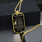 To My Son | Dog Tag | Love Dad