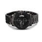 Customizable Engraved Black Chronograph Watch for Husband, Boyfriend Valentine's Day