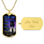 Black Panther Blue Braver Stronger | Dog Tag | Gift For Son
