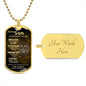 To My Son Lion Dog Tag | Braver Stronger Loved | Gift For Son
