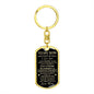 To My Son | Dog Tag with Swivel Keychain | From Mom