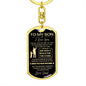 T0 My Son Dog Tag Key Chain - Perfect Gift for Son From Dad