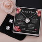 To My Mom - Love Knot Necklace and Earrings Set