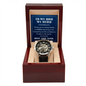 My Dad My Hero Men's Openworks Watch