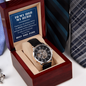 My Dad My Hero Men's Openworks Watch